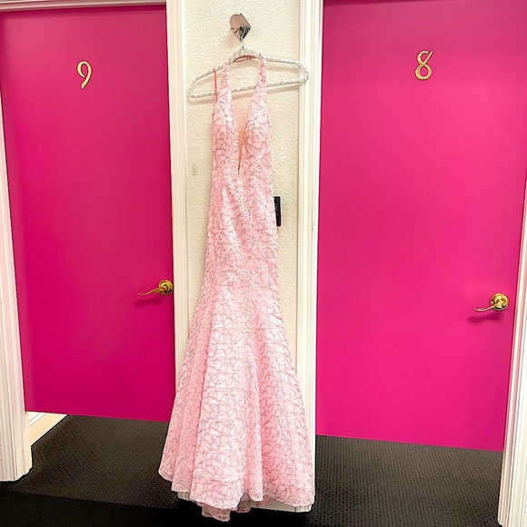 La Femme Pink Dress